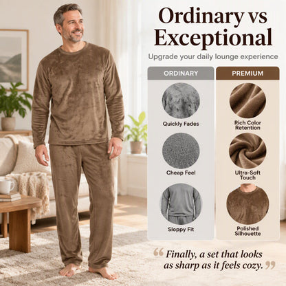 🎁🔥Sista dagen rea 50% RABATT🔥Mysiga termiska velourpyjamas för män✨Fri frakt✨