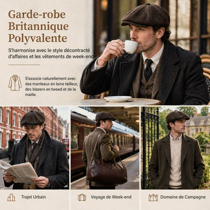 🧢Vintage målarkeps, åttkantig tidningsbudskeps
