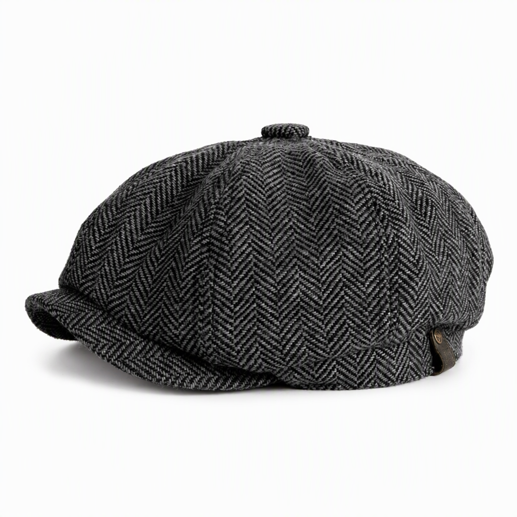 🧢Vintage målarkeps, åttkantig tidningsbudskeps