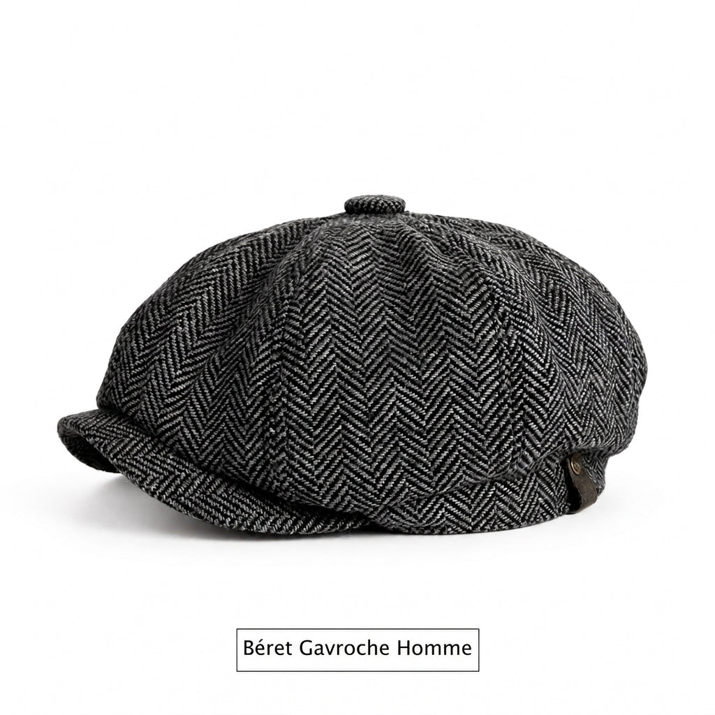 🧢Vintage målarkeps, åttkantig tidningsbudskeps