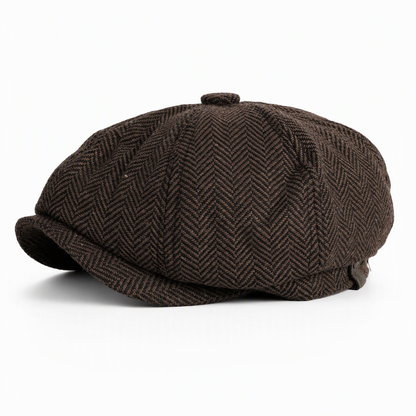 🧢Vintage målarkeps, åttkantig tidningsbudskeps