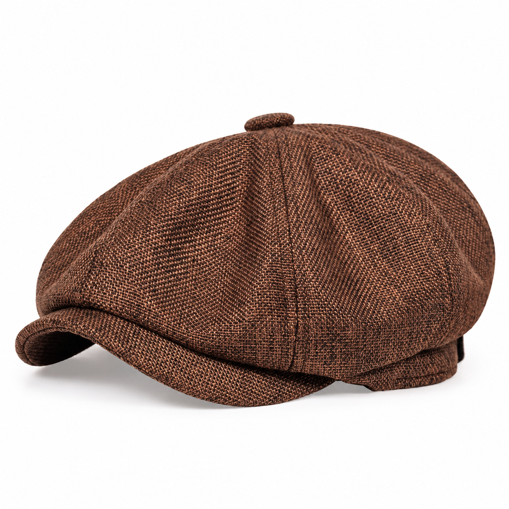 🧢Vintage målarkeps, åttkantig tidningsbudskeps