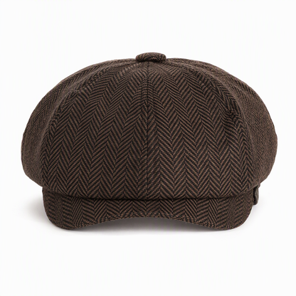 🧢Vintage målarkeps, åttkantig tidningsbudskeps