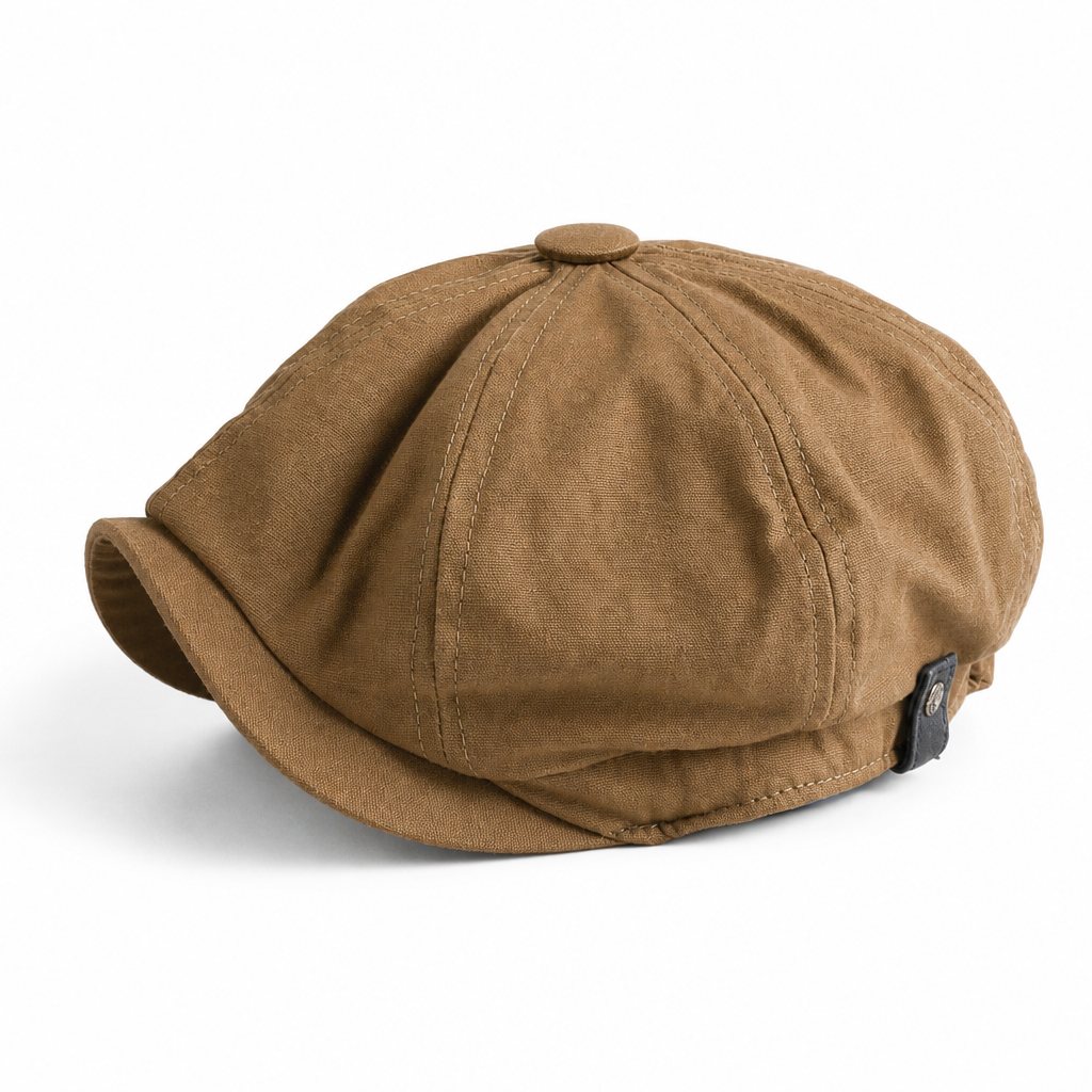 🧢Vintage målarkeps, åttkantig tidningsbudskeps