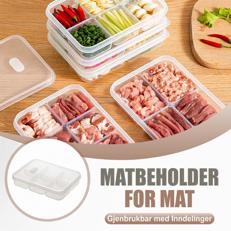 ⏰🔥TIDSBEGRÄNSAT ERBJUDANDE: Köp 1 få 1 gratis ! 🍱 Återanvändbar matbehållare med fackindelning✨3% rabattkod: NOR3