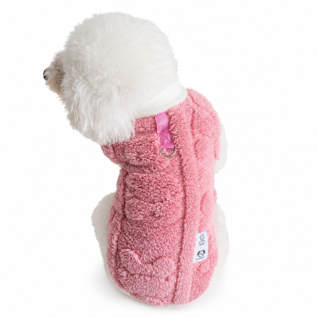 🎁2026 Nyheter 50% RABATT💥Mjuk fleece-husdjursrock – Varm & mysig vinterjacka med koppel-D-ring för små hundar & katter✨3% rabattkod: NOR3