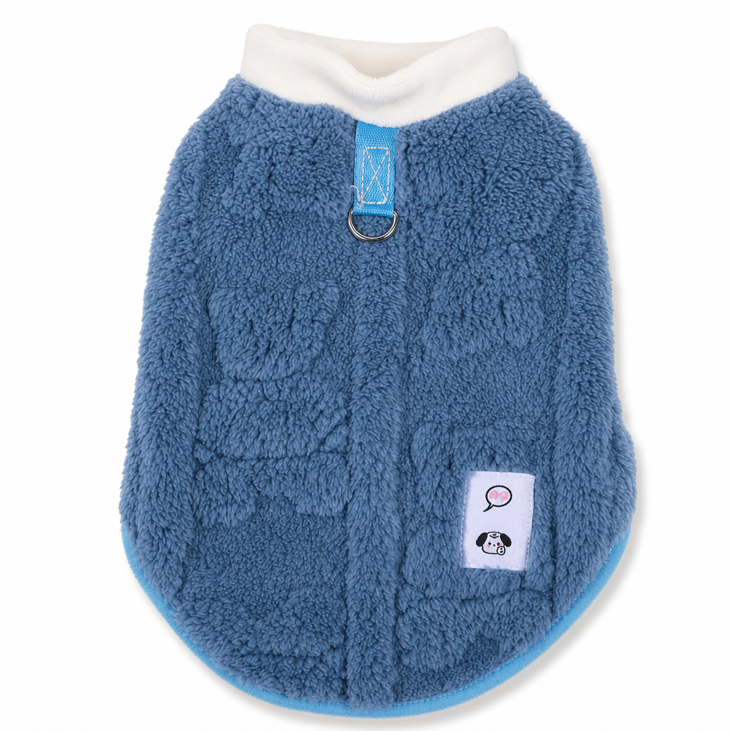 🎁2026 Nyheter 50% RABATT💥Mjuk fleece-husdjursrock – Varm & mysig vinterjacka med koppel-D-ring för små hundar & katter✨3% rabattkod: NOR3