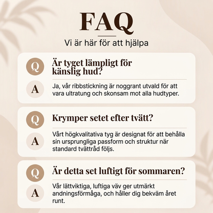 📢🎉50 % rabatt!!!🛍️✨Pyjamas-set med ribbad tröja för damer med hjärtbroderi✨3% rabattkod: NOR3