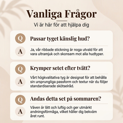 📢🎉50 % rabatt!!!🛍️✨Pyjamas-set med ribbad tröja för damer med hjärtbroderi✨3% rabattkod: NOR3