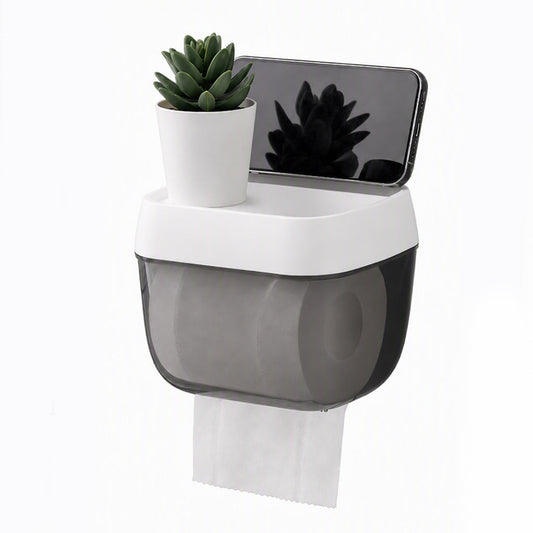 🎃Halloweenkampanj med 50% RABATT!🛁Toalettpappershållare med lock utan borrning och praktisk förvaringshylla✨3% rabattkod: NOR3
