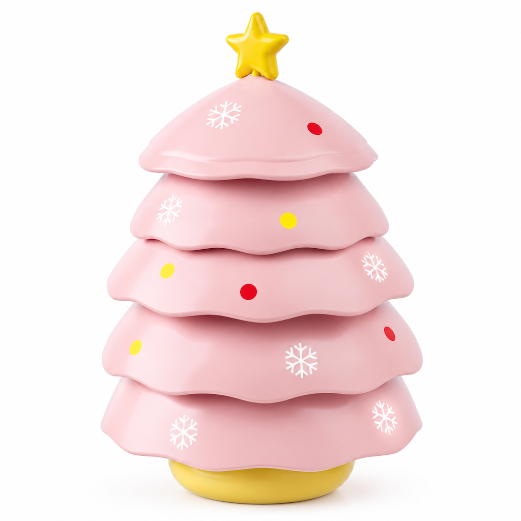 🎄🎅Kreativ julgranformad dippsåsskål med 5 fack och serveringsfat för snacks till hem och vardagsrum✨3% rabattkod: NOR3