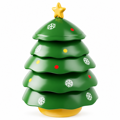 🎄🎅Kreativ julgranformad dippsåsskål med 5 fack och serveringsfat för snacks till hem och vardagsrum✨3% rabattkod: NOR3