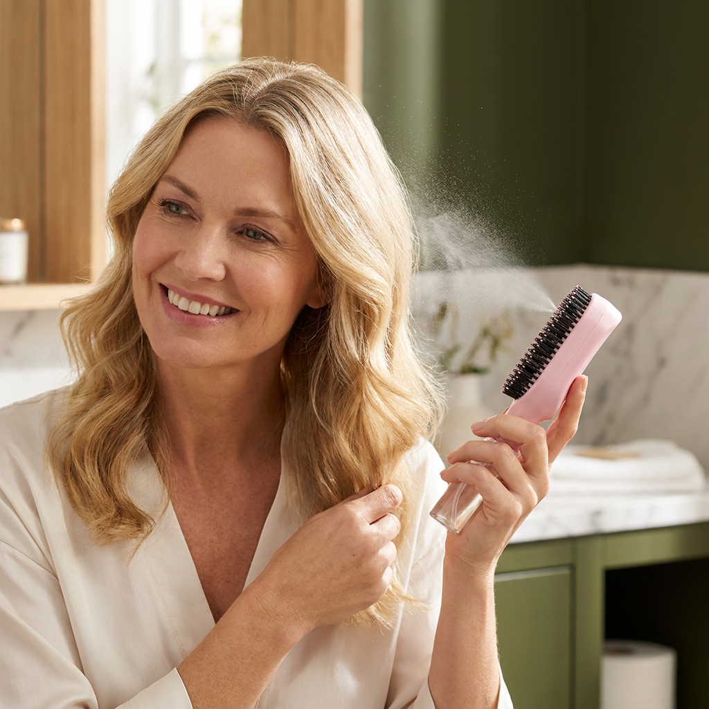 Anti-Frizz Sprayborste – Slätar ut flygiga hårstrån och underlättar styling av frisyrer