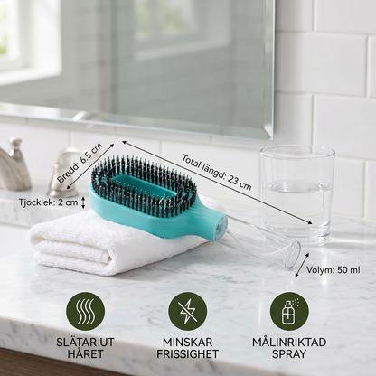 Anti-Frizz Sprayborste – Slätar ut flygiga hårstrån och underlättar styling av frisyrer